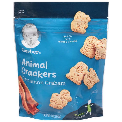 Gerber Crackers, Animal, Cinnamon Graham