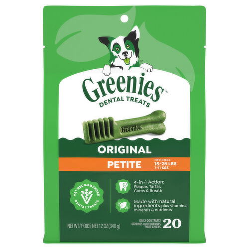 Greenies Petite 15-25 Lbs (7-11 Kgs) Daily Original Dog Treats