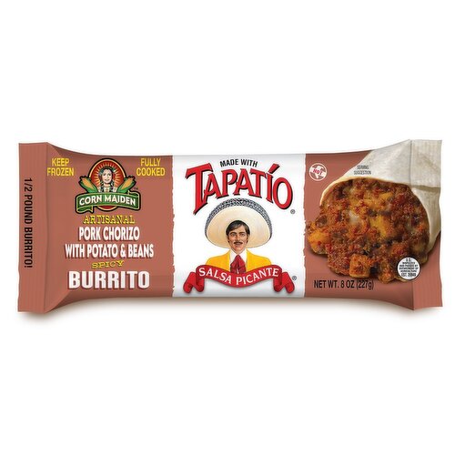 Tapatio Pork Chorizo with Potato and Beans Burrito