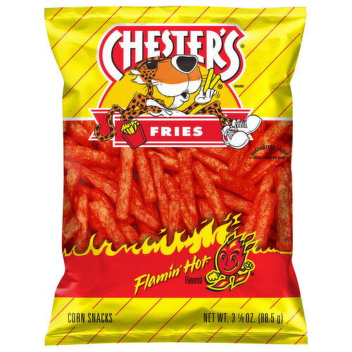 Chester's Corn Snacks, Flamin' Hot Flavored, Fries