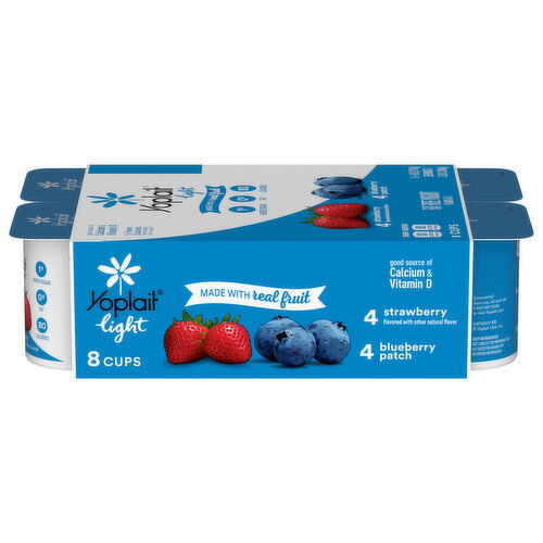 Yoplait Yogurt, Fat Free, Strawberry/Blueberry Patch