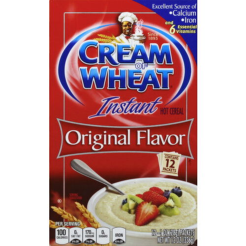 Cream Of Wheat Hot Cereal, Instant, Original Flavor