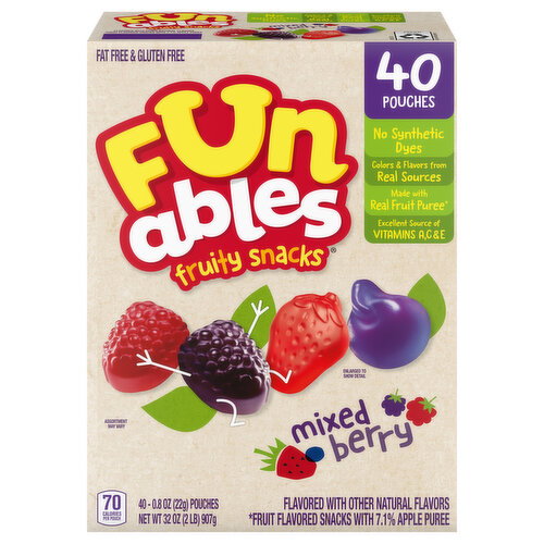Funables Mixed Berry Fruity Snacks