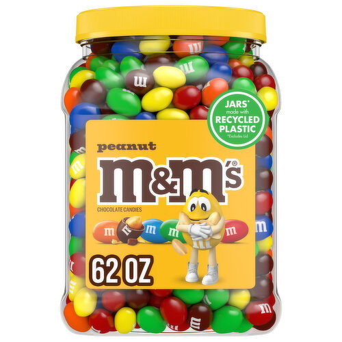 M&M'S Peanut Milk Chocolate Candy Bulk Jar Image 1 of 11