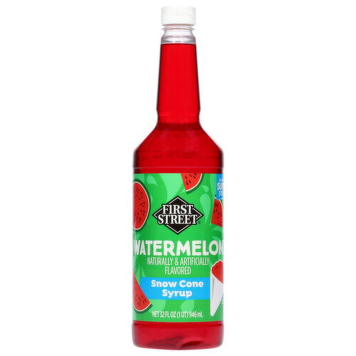 First Street Watermelon Snow Cone Syrup