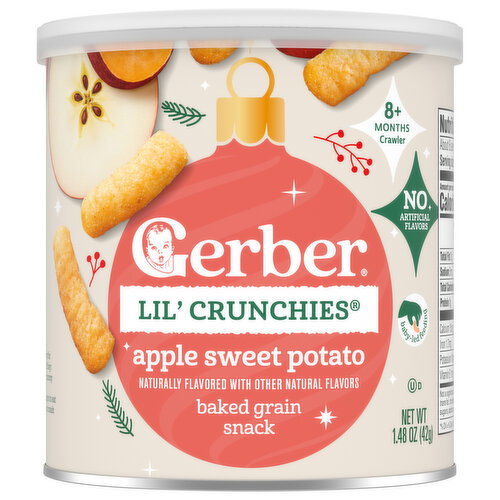 Gerber Crawler (8+ Months) Apple Sweet Potato Lil' Crunchies Image 1 of 6