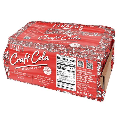 Langers Craft Cola 12pk/12 oz