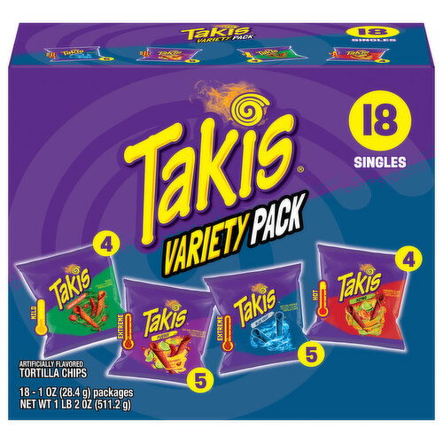 Takis Tortilla Chips, Variety Pack