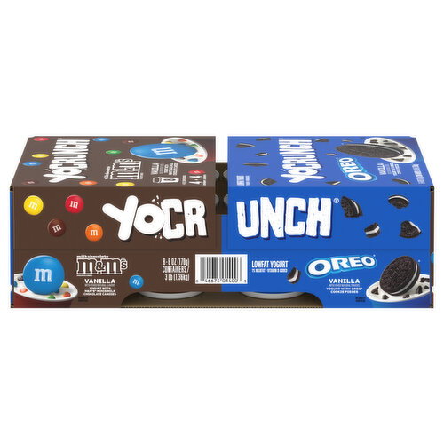 YoCrunch Vanilla with Mini M&Ms and OREO Cookie Pieces Low Fat Yogurt