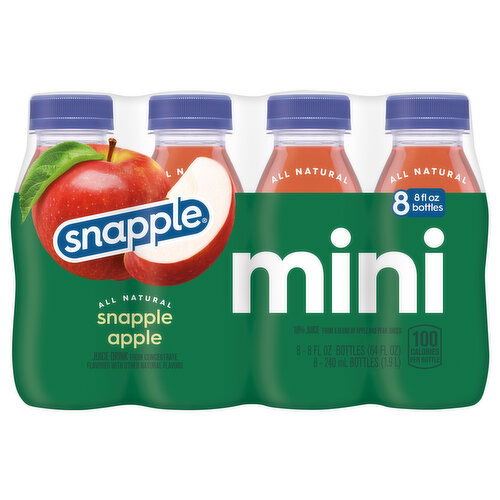 Snapple Juice Drink, Snapple Apple, Mini