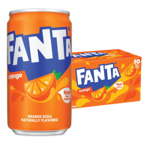 Fanta Orange Soda Cans Image 1 of 11
