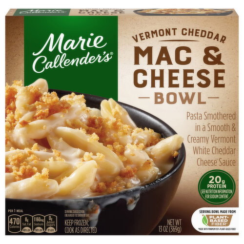 Marie Callender's Creamy Vermont Mac & Cheese Bowl Frozen Meal Image 1 of 6