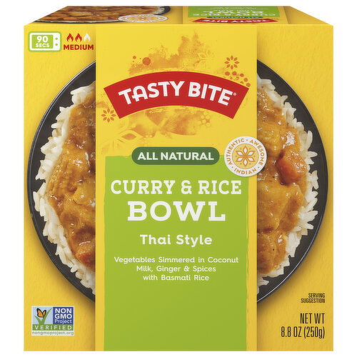 Tasty Bite Thai Style Medium Curry & Rice Bowl