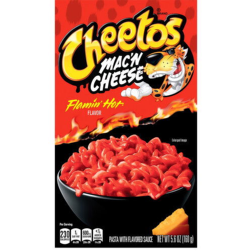 Cheetos Flamin' Hot Flavor Mac'N Cheese