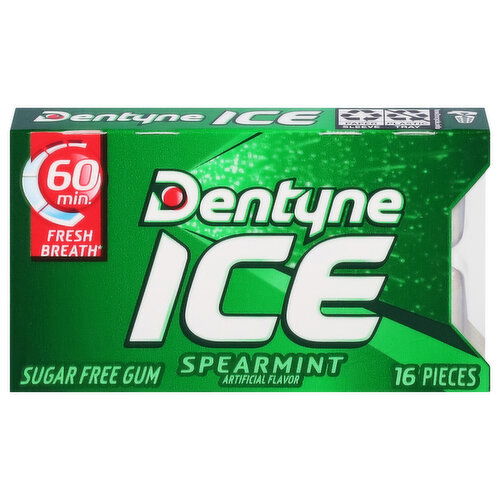 Dentyne Gum, Sugar Free, Spearmint