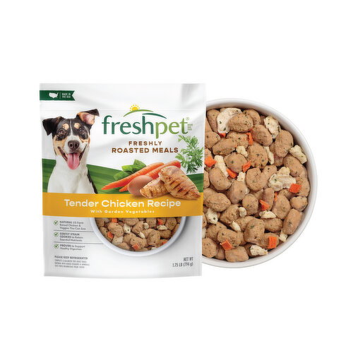 Freshpet Healthy & Natural Dog Food, Fresh Chicken Recipe, 1.75lb Image 1 of 10