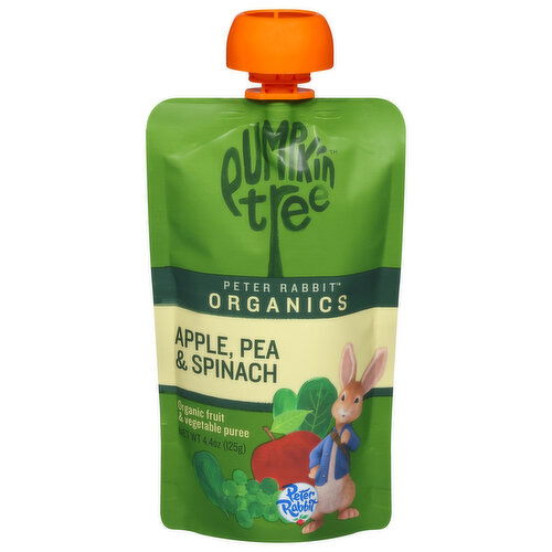 Pumpkin Tree Fruit & Vegetable Puree, Organic, Apple, Pea & Spinach