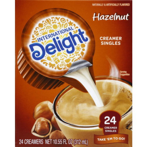 International Delight Creamer Singles, Hazelnut