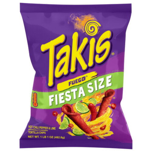 Takis Extreme Fuego Tortilla Chips Fiesta Size
