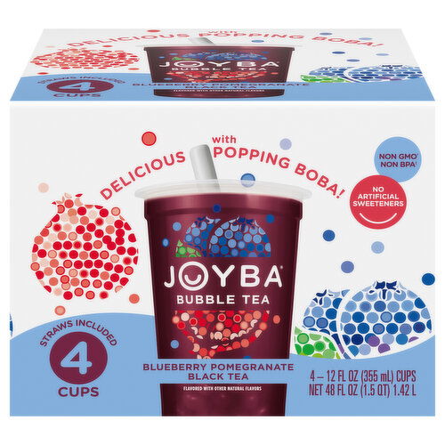 Joyba Blueberry Pomegranate Black Tea Bubble Tea