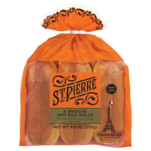St. Pierre Brioche Hot Dog Rolls
