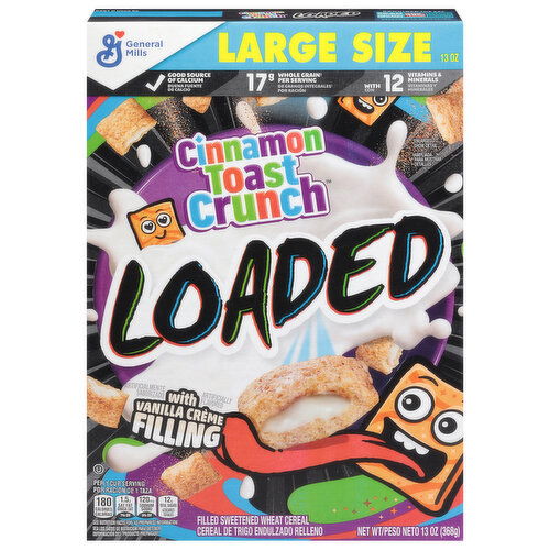 General Mills Cereal, Loaded, Vanilla, Large Size