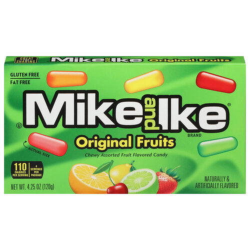 Mike and Ike Fruit Flavored Candy, Original Fruits