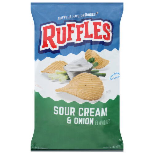 Ruffles Potato Chips, Sour Cream & Onion Flavored