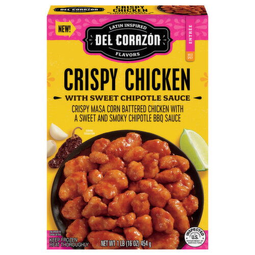 Del Corazon Crispy Chicken, with Sweet Chipotle Sauce, Mild Spicy