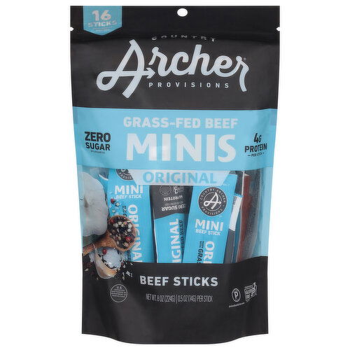 Country Archer Provisions Zero Sugar Original Minis Beef Sticks