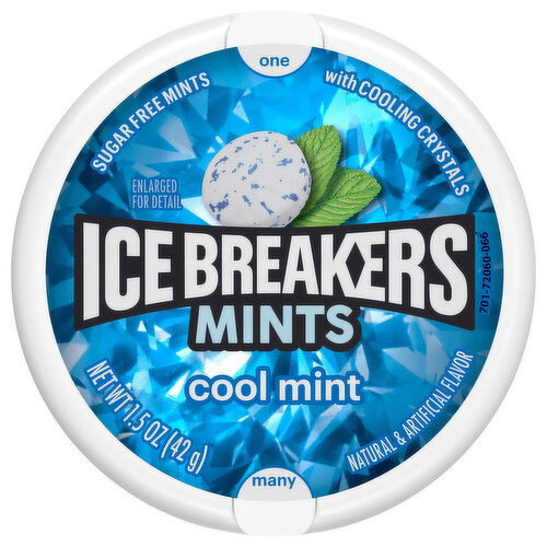 Ice Breakers Sugar Free Cool Mint Mints with Cooling Crystals