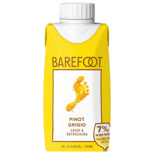 Barefoot Pinot Grigio White Wine 200ml Image 1 of 7