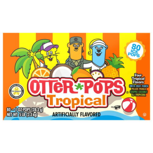 Otter Pops Tropical Ice Pops Image 1 of 6