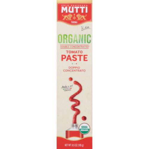 Mutti Tomato Paste, Organic, Double Concentrated