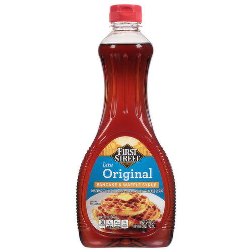 First Street Pancake & Waffle Syrup, Original, Lite