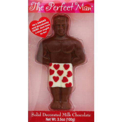 Treat Street Milk Chocolate, Decorated, Solid, The Perfect Man