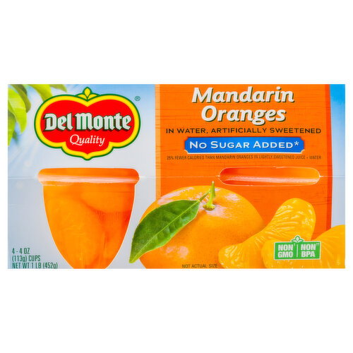 Del Monte No Sugar Added Mandarin Oranges Image 1 of 6