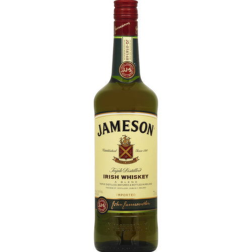 Jameson Whiskey, Irish, Triple Distilled