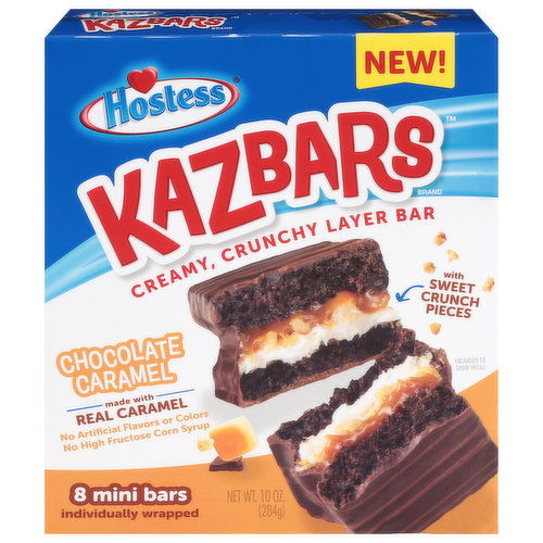 Hostess Bars, Chocolate Caramel, Mini