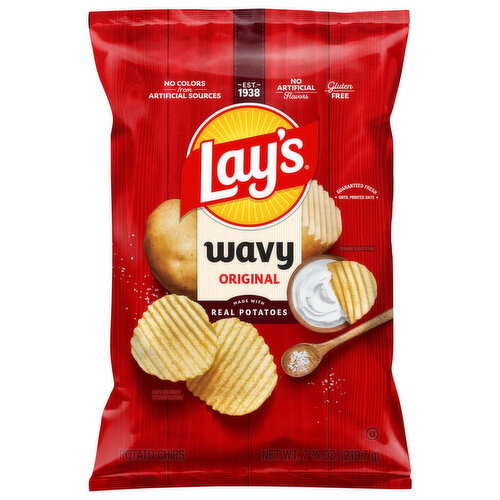 Lay's Wavy Original Potato Chips Image 1 of 4