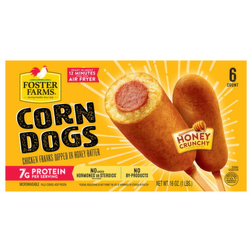 Foster Farms Honey Crunchy Corn Dogs, Frozen