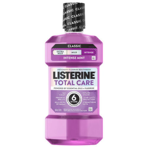 Listerine Anticavity Fluoride Intense Mint Mouthwash
