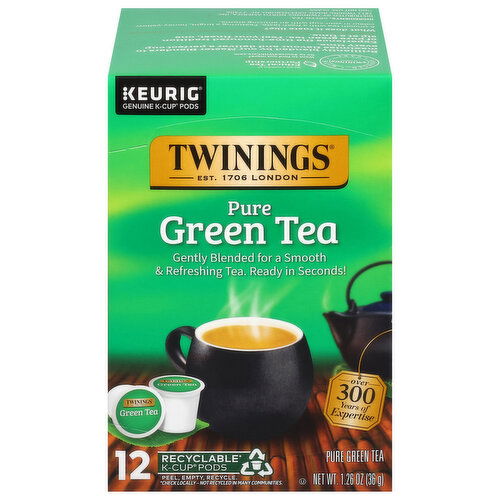 Twinings Green Tea, Pure, K-Cup Pods