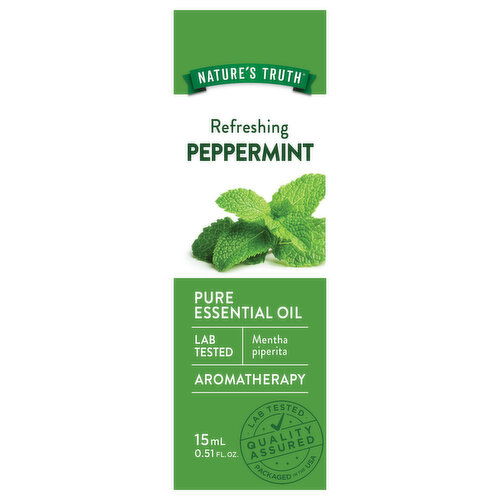 Nature's Truth Pure Essential Oil, Aromatherapy, Peppermint