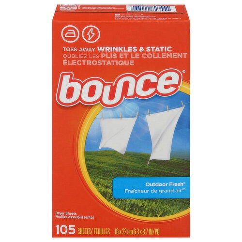 Bounce Dryer Sheets, Outdoor Fresh