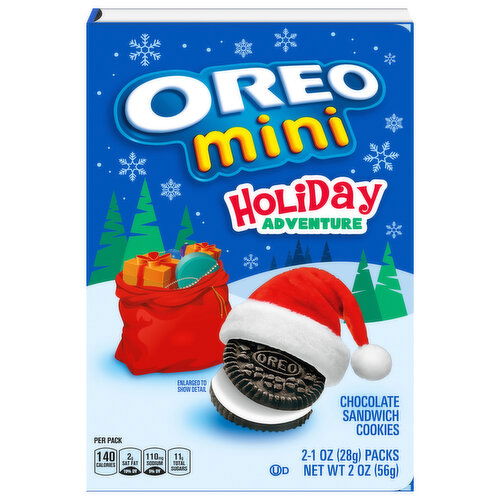 Oreo Sandwich Cookies, Chocolate, Holiday Adventure