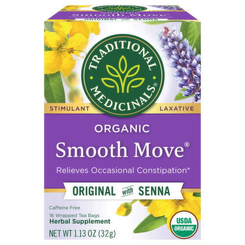 Traditional Medicinals Organic Caffeine Free TOriginal with Sienna Smooth Move