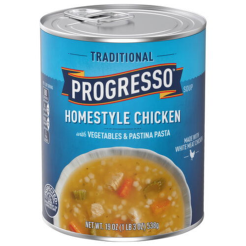 Progresso Homestyle Chicken with Vegetables & Pastina Pasta Soup