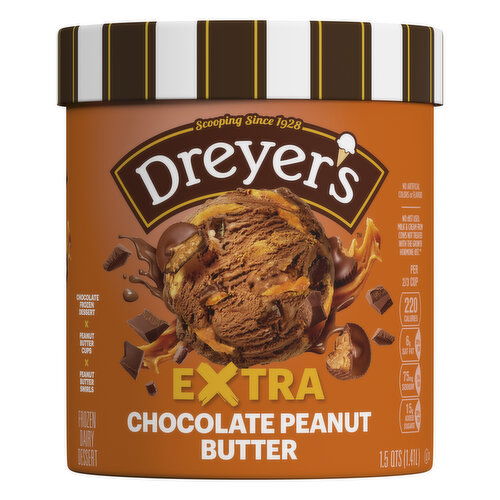 Dreyer's Frozen Dairy Dessert, Extra Triple Fudge Brownie