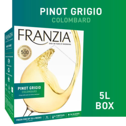 Franzia Pinot Grigio/Colombard Blend White Wine Box